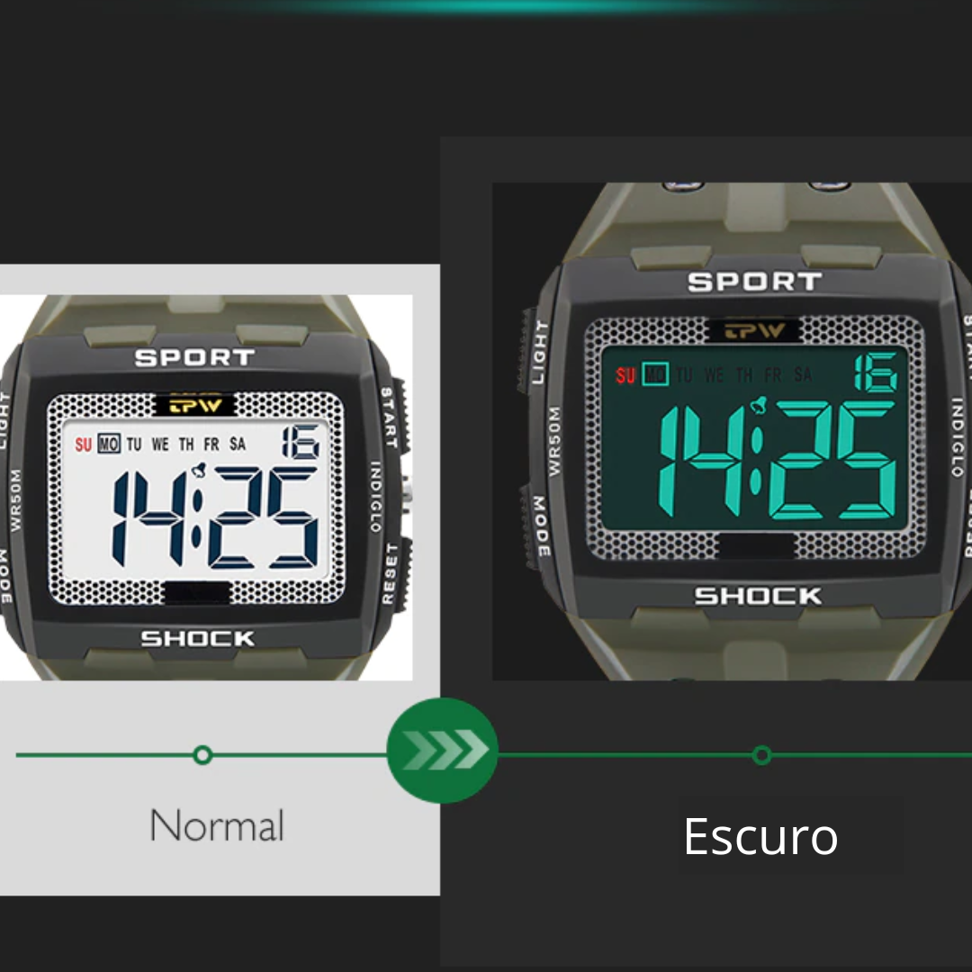 Relógio Masculino Militar Raptor Sport Shock